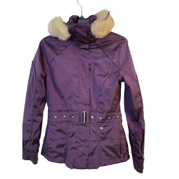 Luxury Nils Waterproof Breathable Ski Jacket Size 6 RR10726 Peplum Purple EUC - Picture 10 of 13
